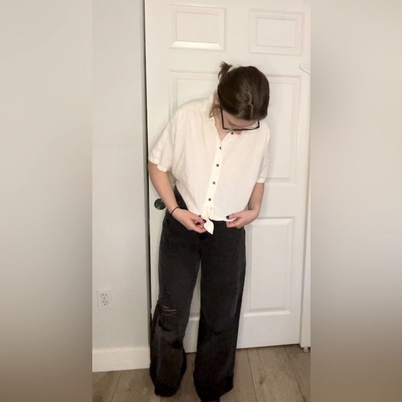 BDG Tops - BDG Jena Tiefront Blouse